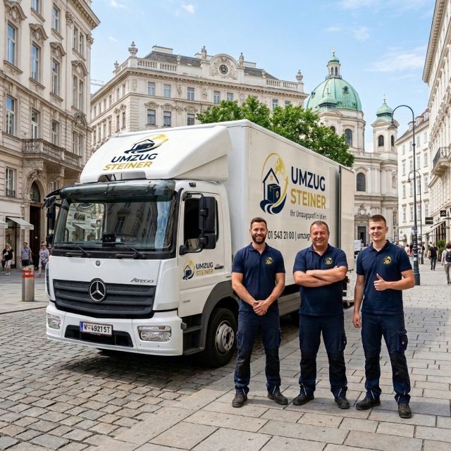 Umzug Wien - Professionelle Umzugsfirma Umzug Steiner Team und LKW